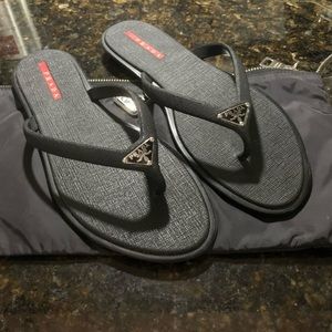 Prada Sport Flip Flops